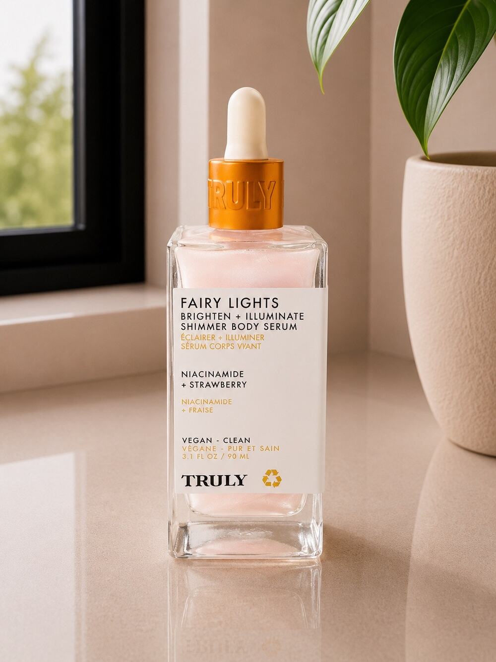 $39 New Truly Fairy Lights Brighten + Illuminate Shimmer Body Serum 3.1 oz New